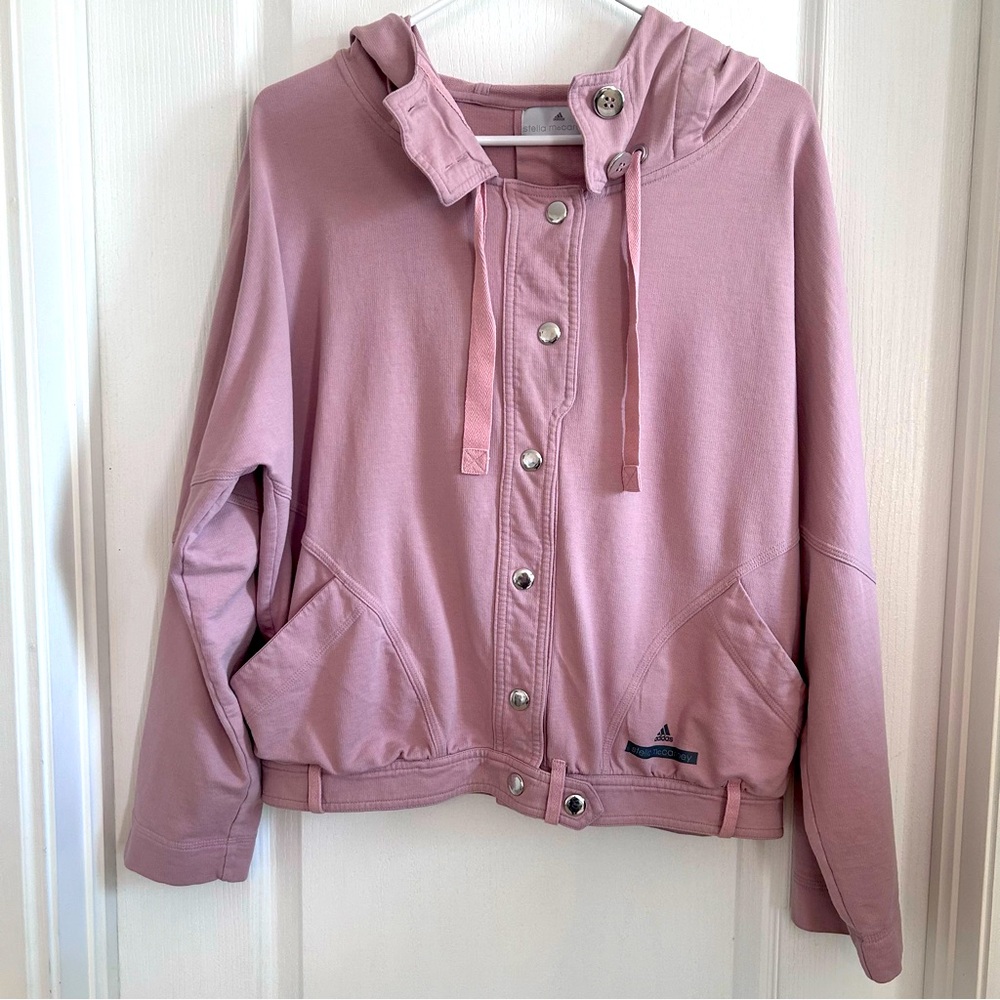 Adidas by Stella McCartney Pink Hooded Jacket Size 38 Medium